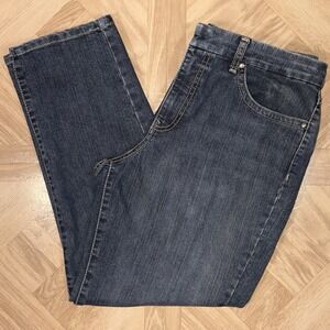 Size 12 - Jeanstar 34x26 Classic Fit Straight Leg Dark Wash Denim Jeans